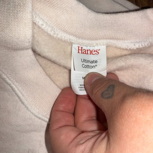 Cream Graphic Sweatshirt – Women’s Size M - Picture 6 of 10